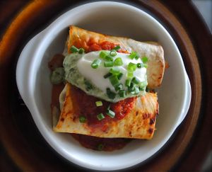 tofu enchilada at Beach Muffin in Zushi