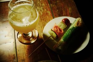 party food at an event last summer at Beach Muffin in Zushi