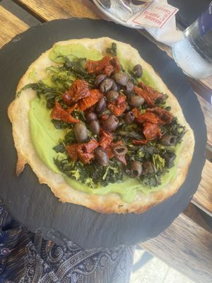 Pizza fritta  at Lumos in Fuerteventura