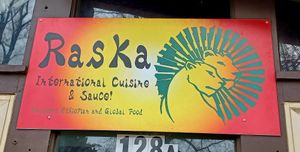 Outside sign at Raska in Fort Collins