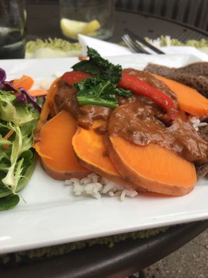 Sweet yams dish at Raska in Fort Collins