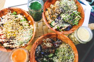 Vegan bowls at Plant Based Paradise - Kaka'ako in Honolulu