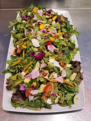 Fresh Vegan Garden Salad at Vedic Vegetarian in Nimbin