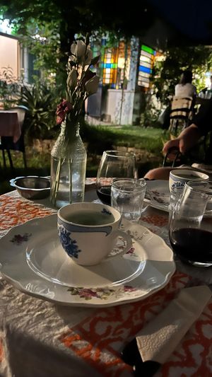 Outside seating february 2024 at Muchachito Vicente in Mendoza