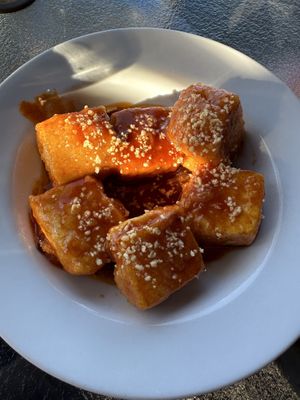Sticky tofu starter  at Sasa in Blenheim