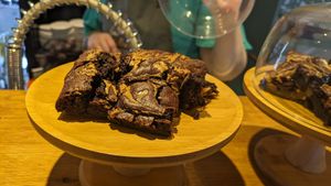 Chocolate cake at The Botanical Kitchen in Bowness-on-windermere