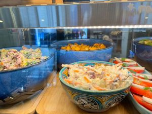 A selection of deliciously fresh & healthy Salads at The Botanical Kitchen in Bowness-on-windermere