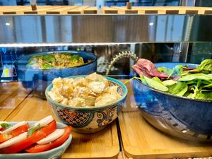 A selection of deliciously fresh & healthy Salads at The Botanical Kitchen in Bowness-on-windermere