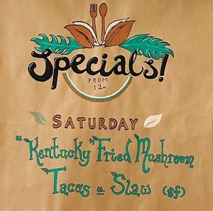 Kentucky Fried Oyster Mushrooms, one of our favourites at The Botanical Kitchen in Bowness-on-windermere