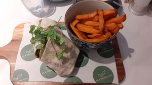 Pulled "Pork" wrap at The Botanical Kitchen in Bowness-on-windermere