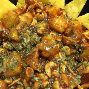 @gardein BBQ Wings with Cashews and Pineappke at Vegan Take Out Plus in Tampa