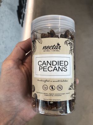 Candied pecans  at Nectar - Saadiyat in Abu Dhabi