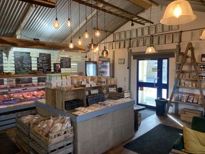 Inside shop  at Seasons Bakery in Ingleton