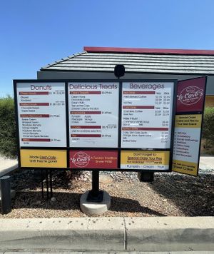 When in drive thru just ask which are vegan  at Le Cave's in Tucson