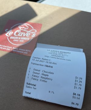 Good pricing !  at Le Cave's in Tucson