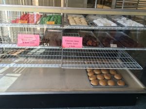 dessert case at Le Cave's in Tucson
