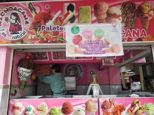 100% vegan at La Michoacana es Vegana in Mexico City