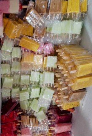 Popsicles at La Michoacana es Vegana in Mexico City