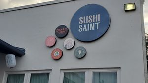 Outside at Sushi Saint in Orlando