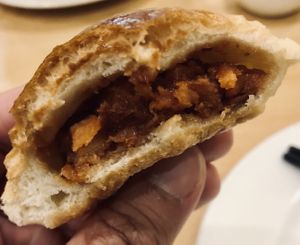 Vegetarian meat bun at The Original Buddha Bodai - Kosher Vegetarian Restaurant in New York City