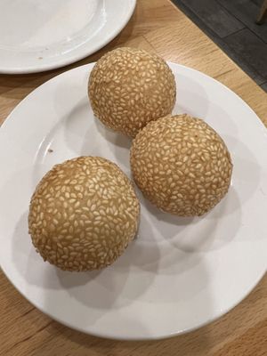 Sesame balls  at The Original Buddha Bodai - Kosher Vegetarian Restaurant in New York City