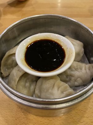 Steamed dumplings   at The Original Buddha Bodai - Kosher Vegetarian Restaurant in New York City
