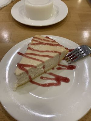 Vegan cheesecake!  at The Original Buddha Bodai - Kosher Vegetarian Restaurant in New York City