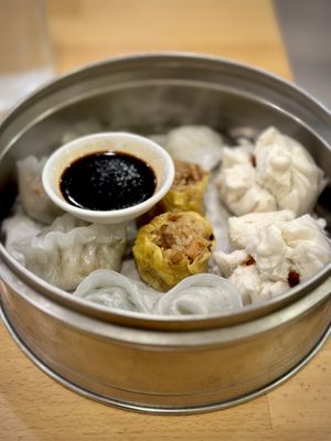 Dim Sum Sampler  at The Original Buddha Bodai - Kosher Vegetarian Restaurant in New York City