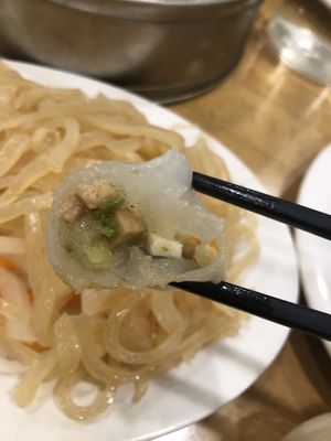Dim sum appetizer (10 pcs) - bbq meat buns(2) , shu mai(2), Cantonese dumplings (2), shrimp dumplings(2), watercress dumplings (2)  at The Original Buddha Bodai - Kosher Vegetarian Restaurant in New York City