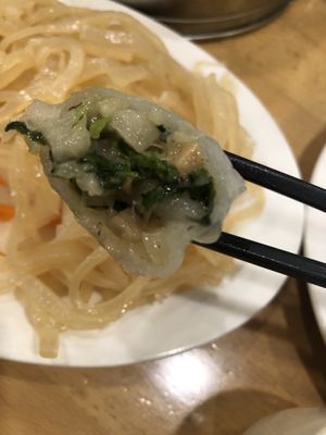 Dim sum appetizer (10 pcs) - bbq meat buns(2) , shu mai(2), Cantonese dumplings (2), shrimp dumplings(2), watercress dumplings (2)  at The Original Buddha Bodai - Kosher Vegetarian Restaurant in New York City