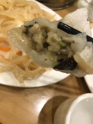 Dim sum appetizer (10 pcs) - bbq meat buns(2) , shu mai(2), Cantonese dumplings (2), shrimp dumplings(2), watercress dumplings (2)  at The Original Buddha Bodai - Kosher Vegetarian Restaurant in New York City