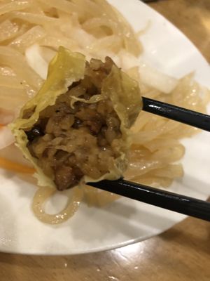 Dim sum appetizer (10 pcs) - bbq meat buns(2) , shu mai(2), Cantonese dumplings (2), shrimp dumplings(2), watercress dumplings (2)  at The Original Buddha Bodai - Kosher Vegetarian Restaurant in New York City