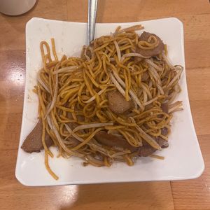 beef lo mein  at The Original Buddha Bodai - Kosher Vegetarian Restaurant in New York City