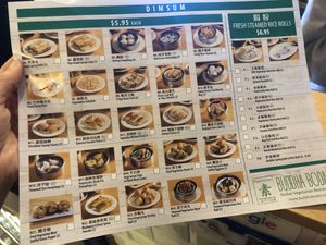 Menu before 4 pm   at The Original Buddha Bodai - Kosher Vegetarian Restaurant in New York City