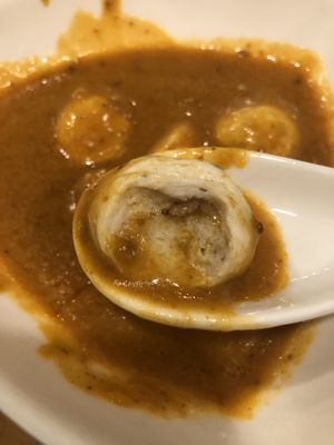 Vegan curry fish ball   at The Original Buddha Bodai - Kosher Vegetarian Restaurant in New York City