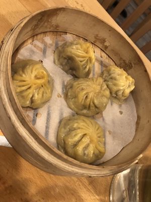 Vegan soup dumpling   at The Original Buddha Bodai - Kosher Vegetarian Restaurant in New York City