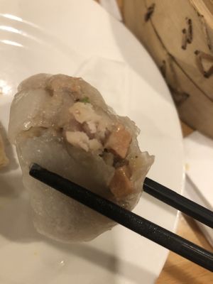 2. Taro dumpling (gf)   at The Original Buddha Bodai - Kosher Vegetarian Restaurant in New York City