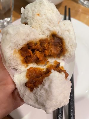 6 steamed bbq bun (nut)  at The Original Buddha Bodai - Kosher Vegetarian Restaurant in New York City