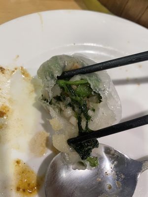 1. Watercress dumpling (gf)   at The Original Buddha Bodai - Kosher Vegetarian Restaurant in New York City