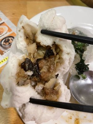 5 steam veggie bun   at The Original Buddha Bodai - Kosher Vegetarian Restaurant in New York City