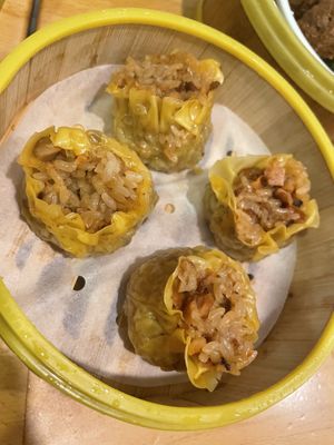 4 sticky rice shumai  at The Original Buddha Bodai - Kosher Vegetarian Restaurant in New York City