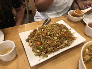 Vegetable fried rice at The Original Buddha Bodai - Kosher Vegetarian Restaurant in New York City