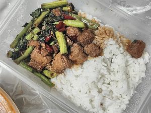 Basil with rice at Miss Thai Chef in West Singapore