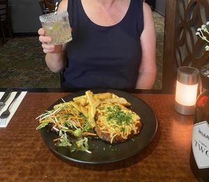 Vegan parmigiana   at The Korumburra Middle Hotel in Korumburra