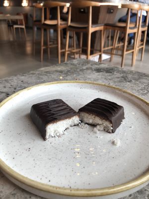Chocolate coconut bar  at ORIGIN 33 - The Galleria Mall in Abu Dhabi