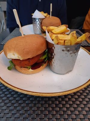 Sweet potato burger at Pendulum Bar & Grill in Paisley