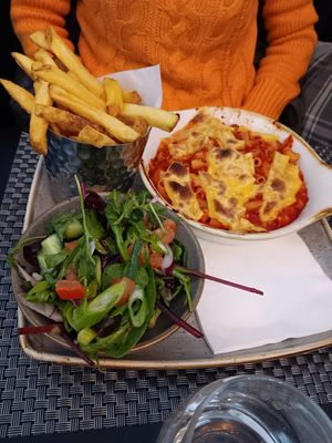 Pasta bake at Pendulum Bar & Grill in Paisley
