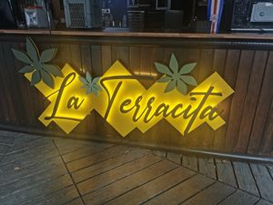 The logo at La Terracita in Malaga