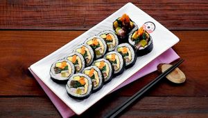 Gimbab at Manna Kitchen in Battambang