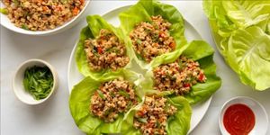 Lettuce Wrap at Manna Kitchen in Battambang